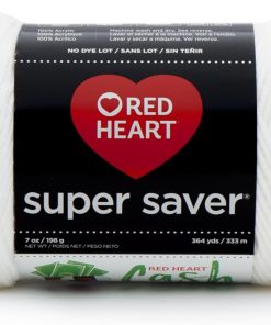 RED HEART Super Saver Yarn. White