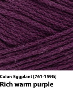 Alternative view of Lion Brand Yarn. 24/7 Cotton Mercerized Lightweight Yarn for Knitting. Crochet. and Crafts. Eggplant. 1 Pack. 185 Yards of Natural Fiber for Breathable Tops. Durable Bags. and Easy-Care Dish Cloths