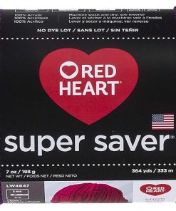 RED Heart 285412 Super Saver Yarn. Dark Orchid